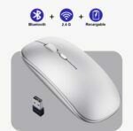 Mouse Inalámbrico Bluetooth + 2.4G Gris