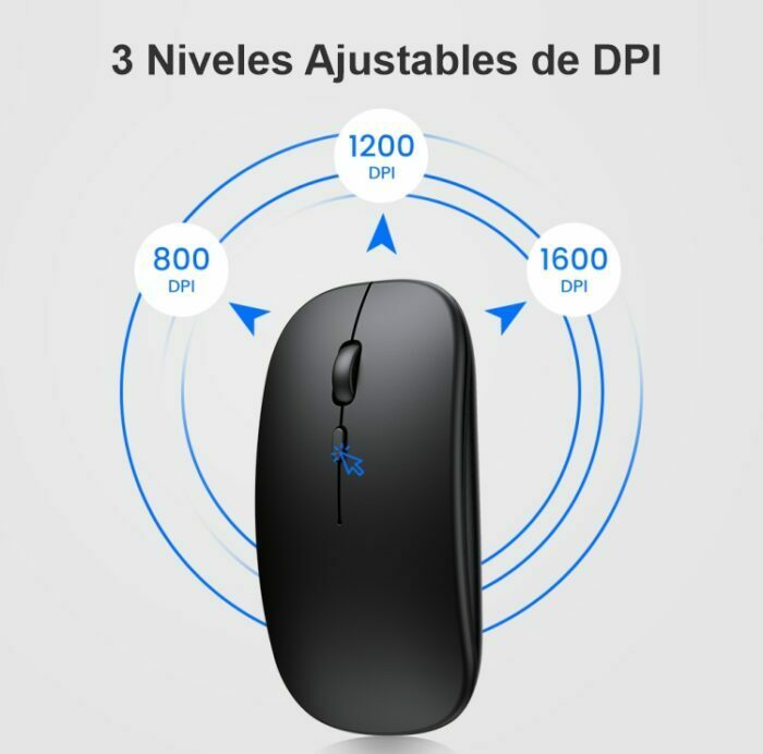 Mouse Inalámbrico Bluetooth + 2.4G DPI